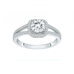 Bague Solitaire Femme -...