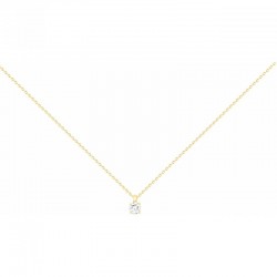 Collier Solitaire Femme -...