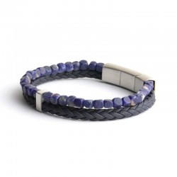 Bracelet Homme Double Blue...