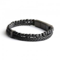 Bracelet Homme Double Black...