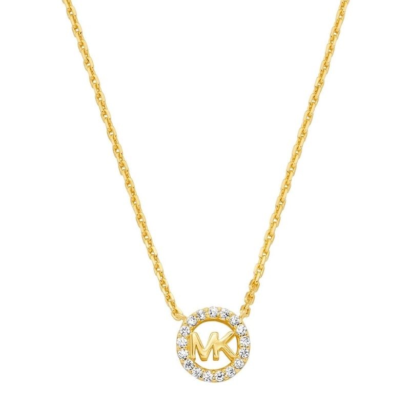 Collier Michael Kors en Doré avec zircon et logo MK - MKC1726CZ710