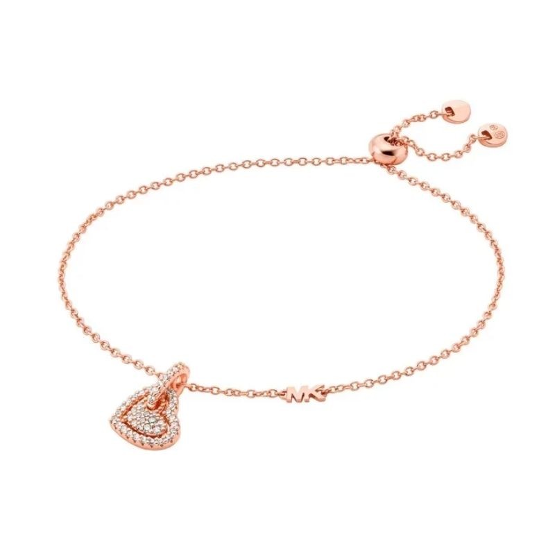 Bracelet Michael Kors Cœur Argent 925 Rose Doré - MKC1748CZ791