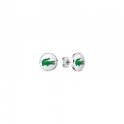 Boucles d’oreilles puces crocodile vert Lacoste | 2040497