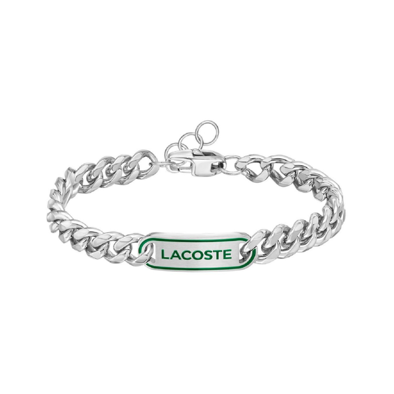 Bracelet Lacoste District acier gris gourmette | 2040224
