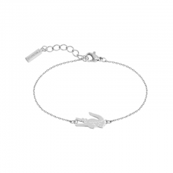 Bracelet Logo Lacoste Argenté | 2040046