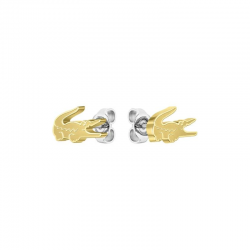 Boucles d'oreilles Crocodile Doré Lacoste | 2040051