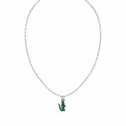 Collier Lacoste Arthor acier inoxydable crocodile vert | 2040228