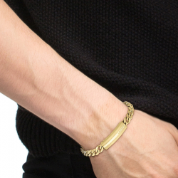 Bracelet Homme Lacoste Acier Doré | 2040092