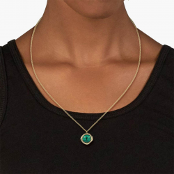 Collier Doré Oeil de Crocodile Lacoste | 2040560