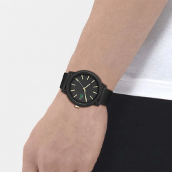 Montre Silicone Homme Lacoste 12.12 Noir et Doré  | 2011233