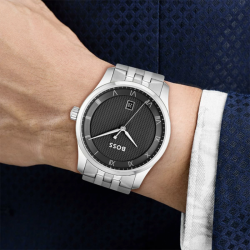 Montre Homme Boss Principle Acier Fond Noir | 1514123