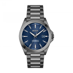 Montre Homme Boss Strike Anthracite Bleu | 1514175