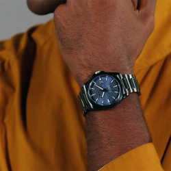 Montre Homme Boss Strike Anthracite Bleu | 1514175