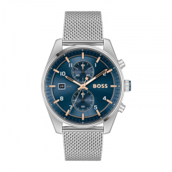 Montre Homme Boss Skytraveller Acier Bleu | 1514149