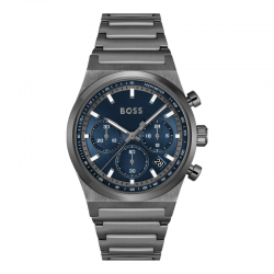 Montre Homme Boss Candor Chrono Anthracite Bleu | 1514223