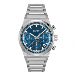 Montre Homme Boss Candor Chrono Acier Bleu | 1514250