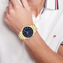 Montre Homme Tommy Hilfiger Bruce Doré Bleu | 1710679