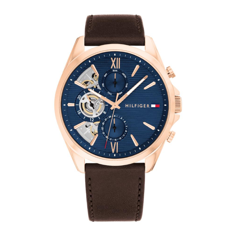 Montre Homme Tommy Hilfiger Baker Rosé Cuir Marron | 1710645