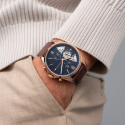 Montre Homme Tommy Hilfiger Baker Rosé Cuir Marron | 1710645