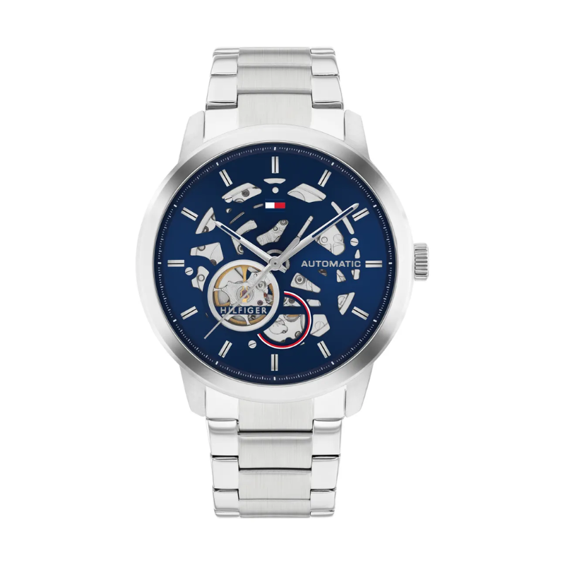 Montre Homme Tommy Hilfiger Henry Auto Acier Bleu | 1710661