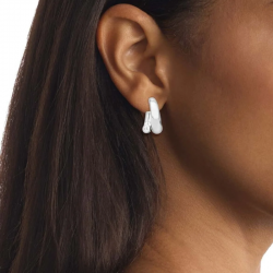 Demi Créoles CK Spiral Argenté | Calvin Klein