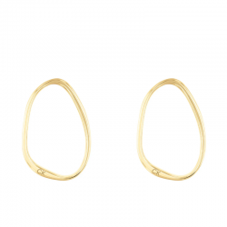 Boucles d'oreilles Calvin Klein Elongated Drops Doré | 35000451