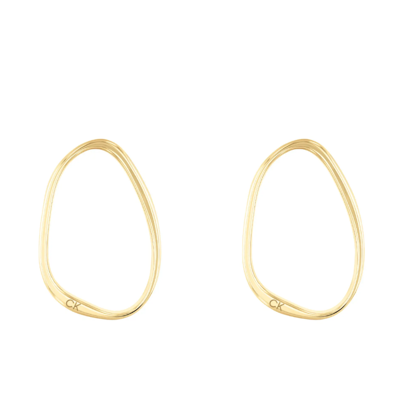 Boucles d'oreilles Calvin Klein Elongated Drops Doré | 35000451