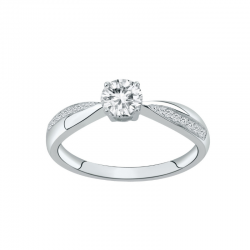 Bague Argent Solitaire...