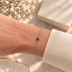 Bracelet Solitaire Bleu...