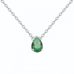 Collier argent serti...