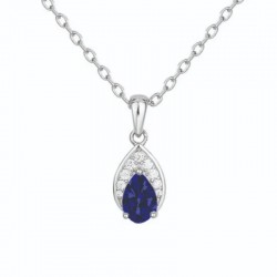 Collier argent serti...