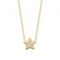 Collier plaqué or – Étoile...