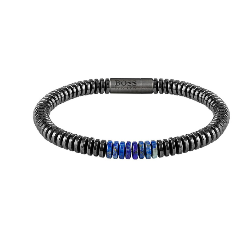 bracelet homme cuir et acier - Bracelets- homme.com