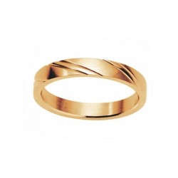 Bague acier doré – design...