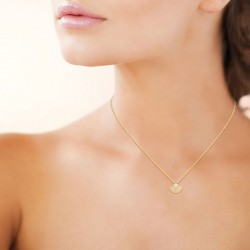 Collier plaqué or – oxyde...