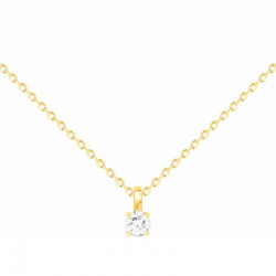 Collier Solitaire Femme -...