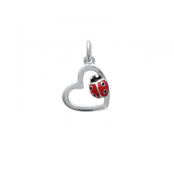 Pendentif Cœur Coccinelle...