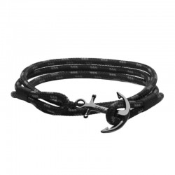 Bracelet Ancre Triple Black...